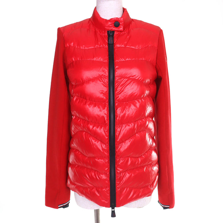 極美品△MONCLER GRENOBLE モンクレール グルノーブル DFS Skiwear Collection ロゴワッペン フリース切替 ダウンジャケット S 正規品