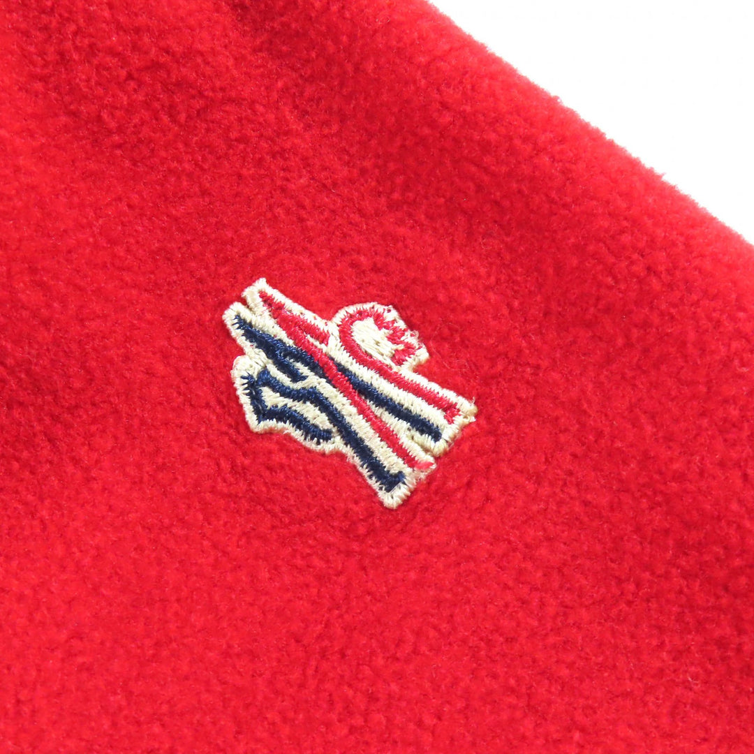極美品△MONCLER GRENOBLE モンクレール グルノーブル DFS Skiwear Collection ロゴワッペン フリース切替 ダウンジャケット S 正規品