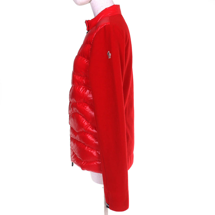 極美品△MONCLER GRENOBLE モンクレール グルノーブル DFS Skiwear Collection ロゴワッペン フリース切替 ダウンジャケット S 正規品