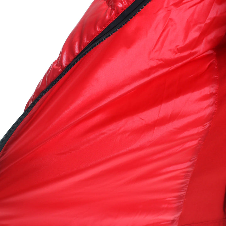 極美品△MONCLER GRENOBLE モンクレール グルノーブル DFS Skiwear Collection ロゴワッペン フリース切替 ダウンジャケット S 正規品