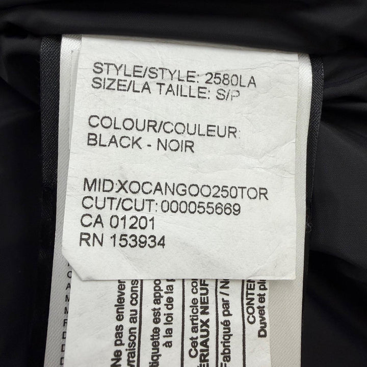 良品☆CANADA GOOSE カナダグース 2580LA ROSSCLAIR PARK ロスクレアパーカ ファー・フード付 ダウンコート 黒 フュージョンS 国内正規品