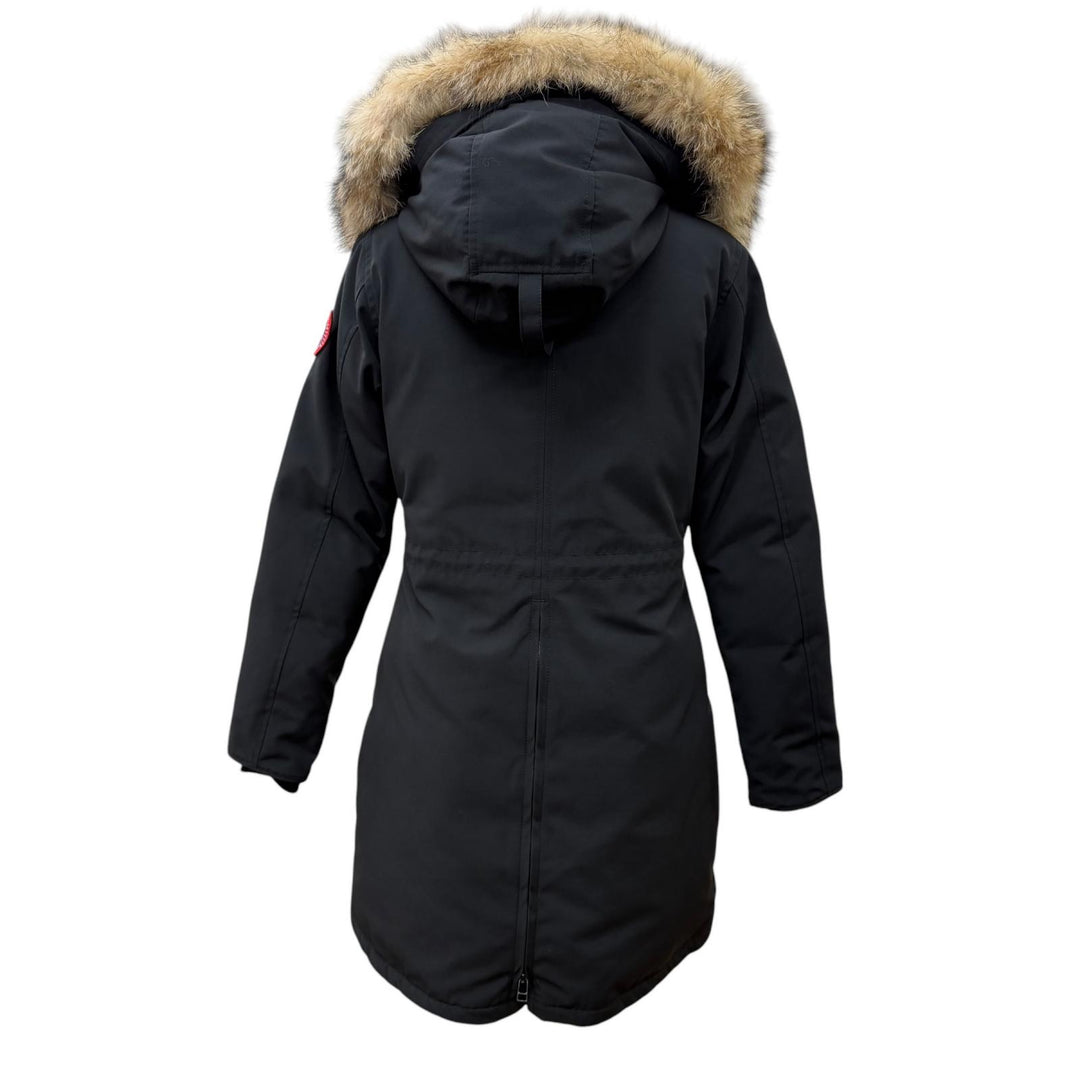 良品☆CANADA GOOSE カナダグース 2580LA ROSSCLAIR PARK ロスクレアパーカ ファー・フード付 ダウンコート 黒 フュージョンS 国内正規品