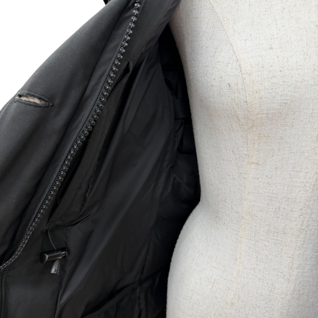 良品☆CANADA GOOSE カナダグース 2580LA ROSSCLAIR PARK ロスクレアパーカ ファー・フード付 ダウンコート 黒 フュージョンS 国内正規品