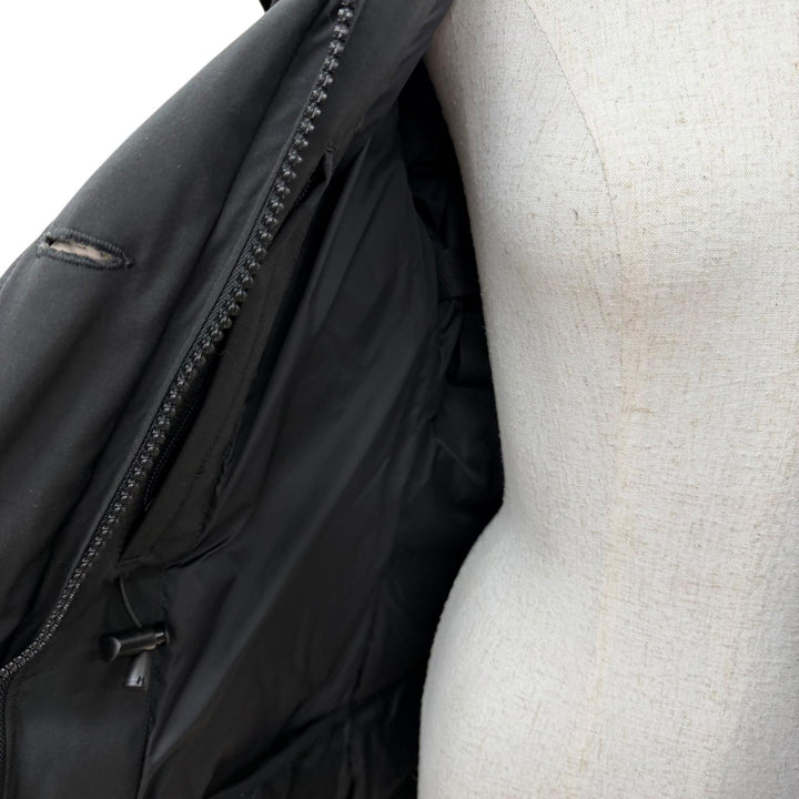 良品☆CANADA GOOSE カナダグース 2580LA ROSSCLAIR PARK ロスクレアパーカ ファー・フード付 ダウンコート 黒 フュージョンS 国内正規品