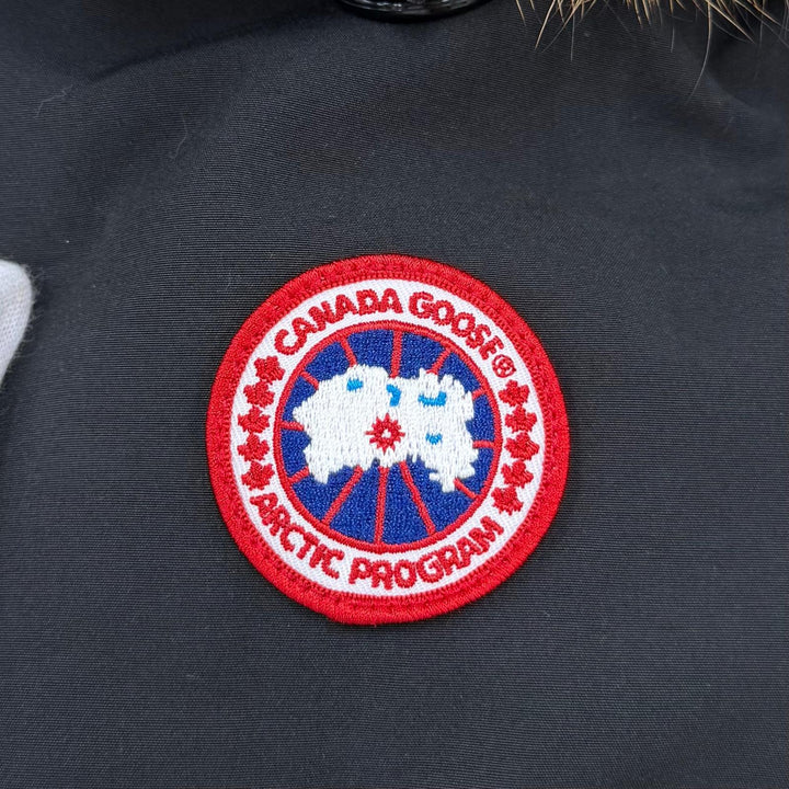 良品☆CANADA GOOSE カナダグース 2580LA ROSSCLAIR PARK ロスクレアパーカ ファー・フード付 ダウンコート 黒 フュージョンS 国内正規品