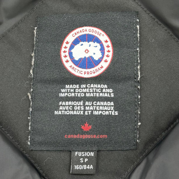 良品☆CANADA GOOSE カナダグース 2580LA ROSSCLAIR PARK ロスクレアパーカ ファー・フード付 ダウンコート 黒 フュージョンS 国内正規品