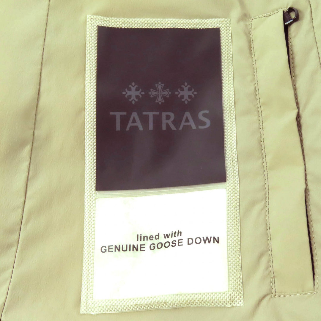 極美品△TATRAS タトラス LTA18A4488 LORENZANA ロレンツァーナ ロゴワッペン付き ダブルブレスト ダウンジャケット ベージュ 02 正規品