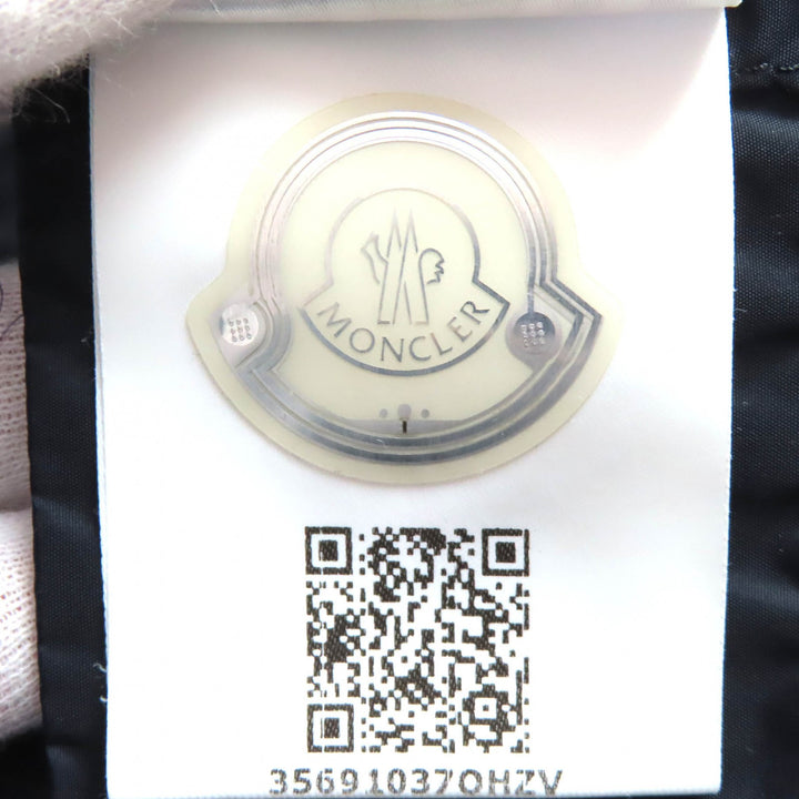 美品△MONCLER モンクレール E20934999005 MIRIELON ミリエロン ロゴワッペン付 ZIP UP スタンドカラー ダウンコート ネイビー 3 正規品