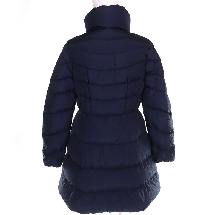 美品△MONCLER モンクレール E20934999005 MIRIELON ミリエロン ロゴワッペン付 ZIP UP スタンドカラー ダウンコート ネイビー 3 正規品