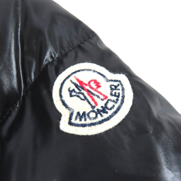 美品△MONCLER モンクレール 2015年 A20934636705 JOUX ジョックス ロゴワッペン ZIP UP ダウンジャケット ブラック 1 正規品 レディース