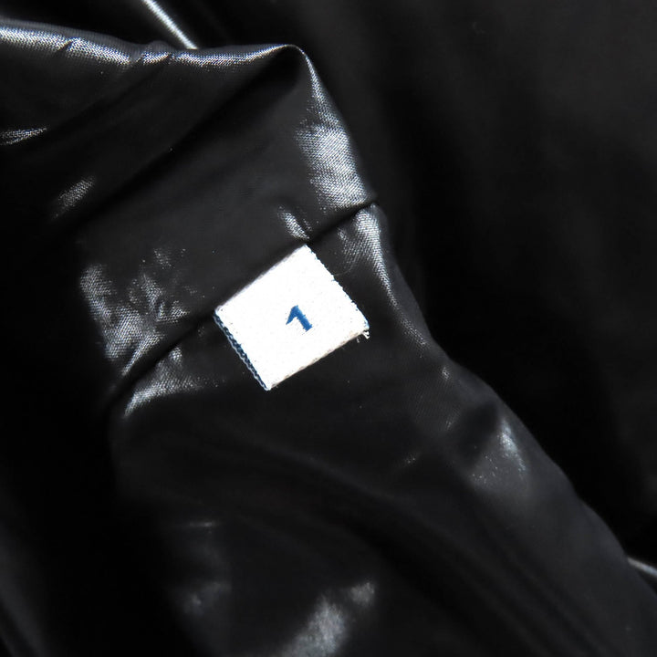 美品△MONCLER モンクレール 2015年 A20934636705 JOUX ジョックス ロゴワッペン ZIP UP ダウンジャケット ブラック 1 正規品 レディース