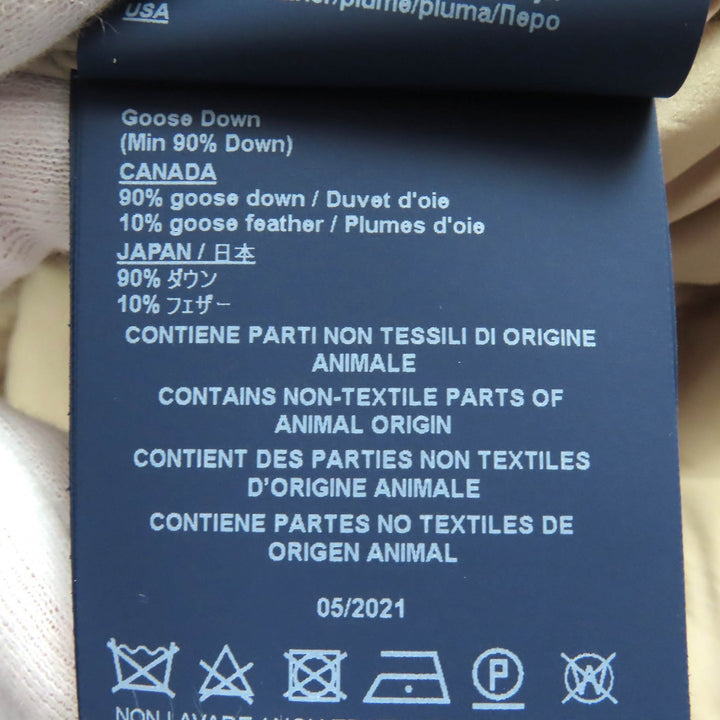 美品△Herno ヘルノ 2021年製 PI0848D DIAGONAL WOOL AND NUAGE PARKA ウール切替 フード付 ダウンコート ピンクベージュ 38 伊製 正規品