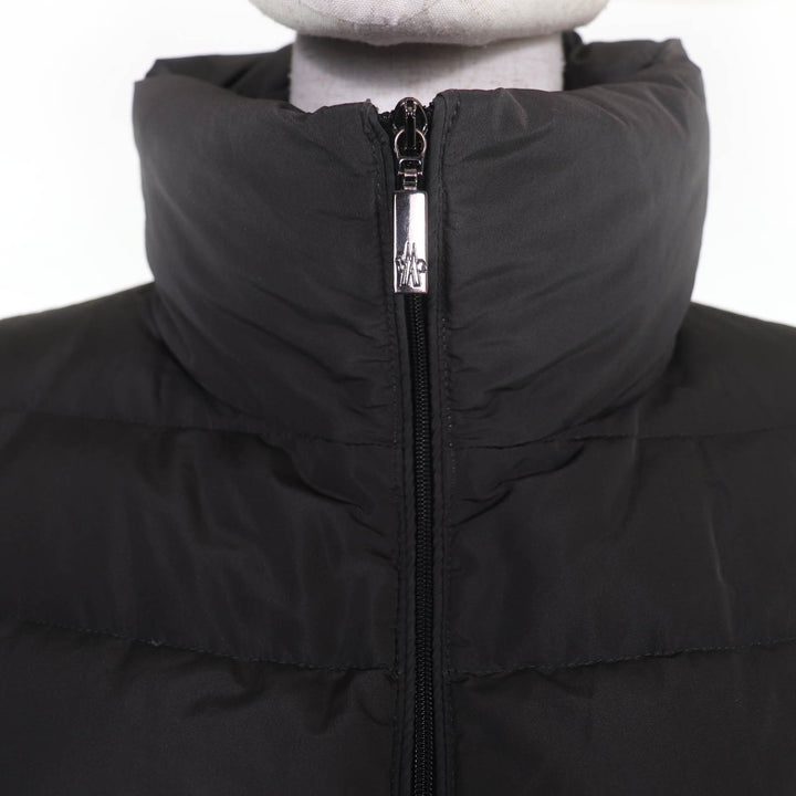 極美品☆MONCLER モンクレール 2014年製 SOLOGNE ソローニュ ZIP UP スタンドカラー ダウンコート ダークグレー 0 正規品 レディース
