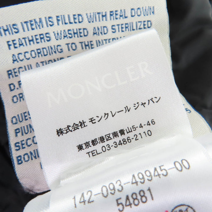 極美品☆MONCLER モンクレール 2014年製 SOLOGNE ソローニュ ZIP UP スタンドカラー ダウンコート ダークグレー 0 正規品 レディース