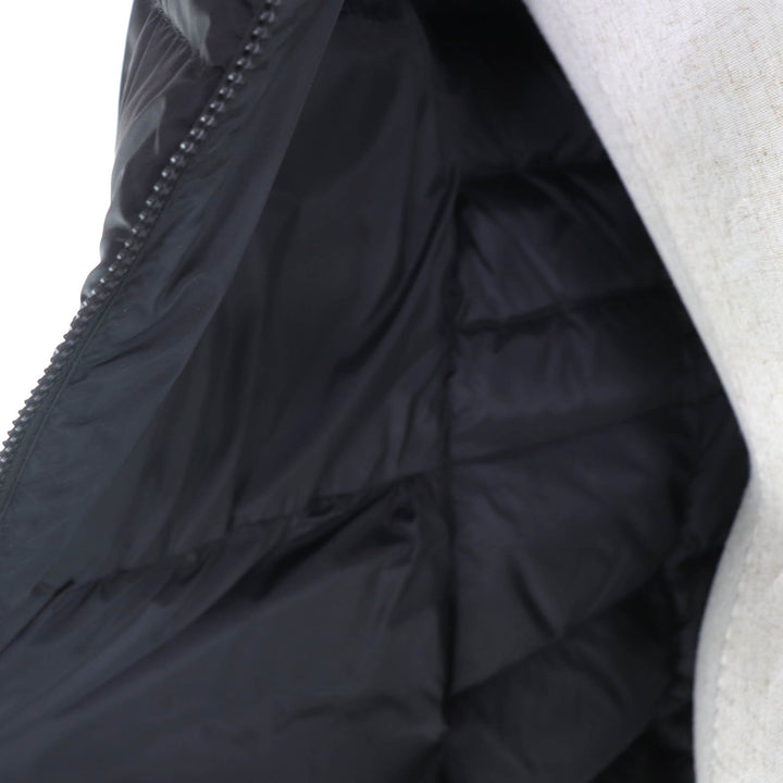 極美品★MONCLER モンクレール HIRONDELLE イロンデール 美シルエット 襟ブルーフロストフォックスファー付 ダウンコート 黒 00 正規品