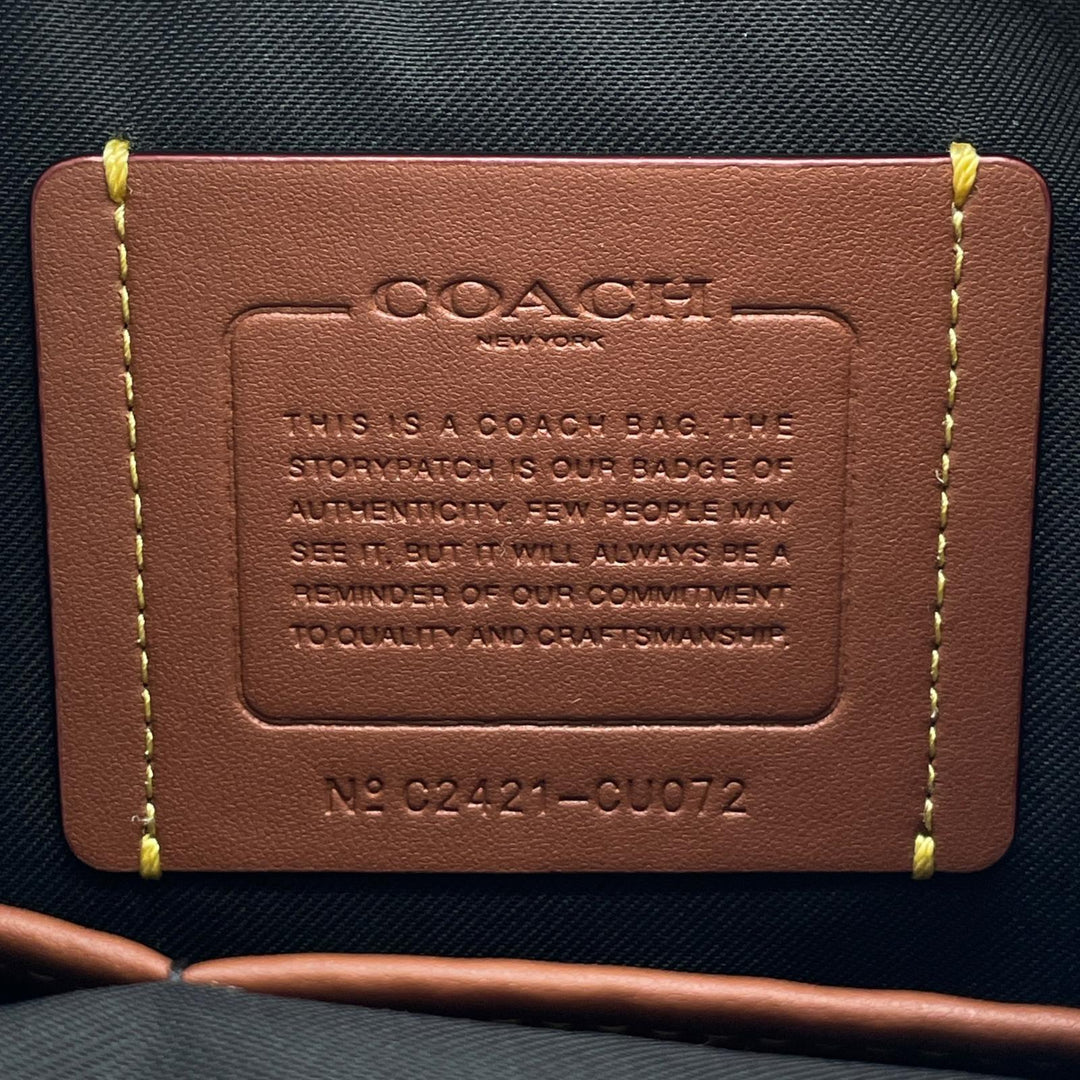 極美品▲COACH コーチ CU072 LGUE FLP BP リーグ フラップ バックパック スムースレザー ブラック メンズ 定価99000円 保存袋付き