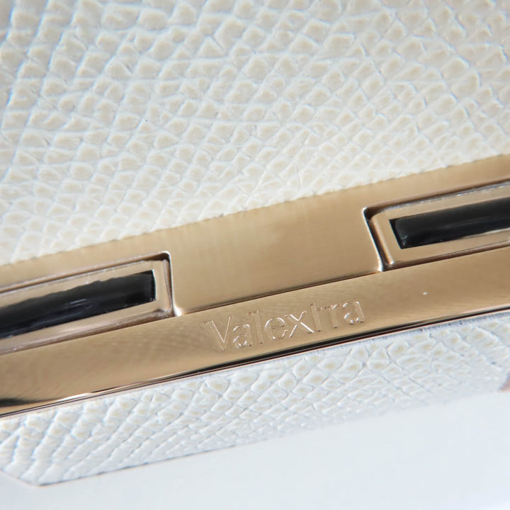 未使用品☆Valextra ヴァレクストラ ２ハンドル ミラノバッグ ミニ レザー 2WAY ショルダーバッグ ハンドバッグ アイボリー 定価693000円
