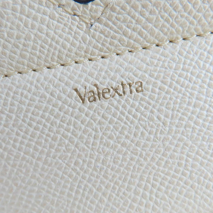 未使用品☆Valextra ヴァレクストラ ２ハンドル ミラノバッグ ミニ レザー 2WAY ショルダーバッグ ハンドバッグ アイボリー 定価693000円