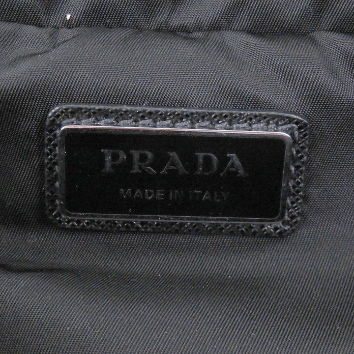 美品□PRADA プラダ 2VH171 Re-Nylon トライアングルロゴ ショルダーバッグ ボディバッグ ブラック イタリア製 メンズ 定価324500円