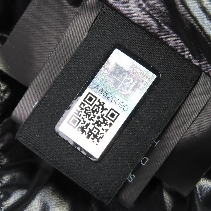 極美品△DUVETICA HYDROGEN デュベティカ ハイドロゲン アニマルワッペン WZIP フーデッド ダウンベスト ジレ ブラック 48 ブルガリア製