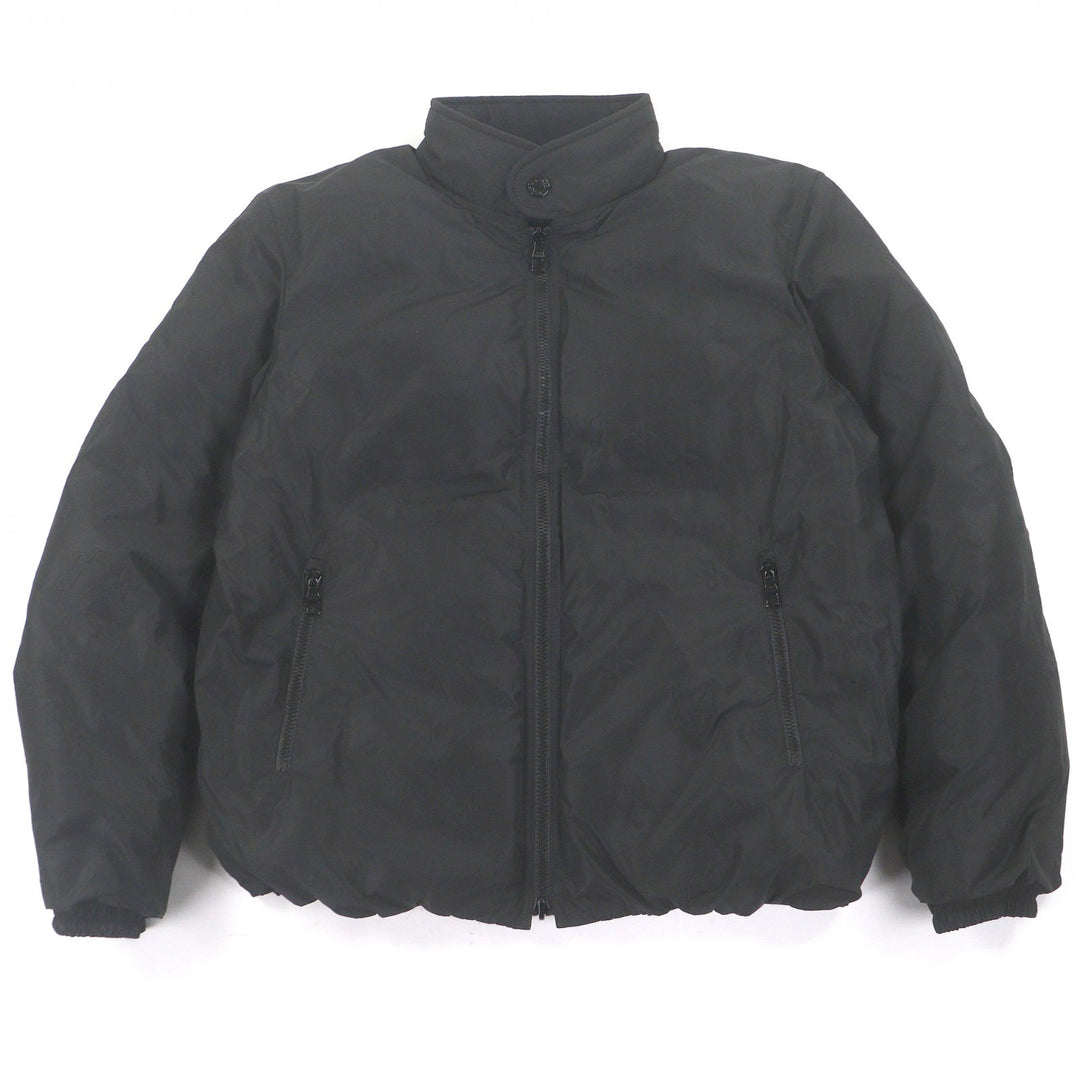美品□LOUIS VUITTON ルイヴィトン 2024年製 モノグラム リバーシブル WZIP ダウンジャケット ブラック 50 フランス製 正規品 メンズ