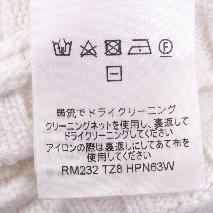 極美品□LOUIS VUITTON ルイヴィトン 2023年製 ダミエ モノグラム ニットポロシャツ セーター アイボリー XXL イタリア製 正規品 メンズ
