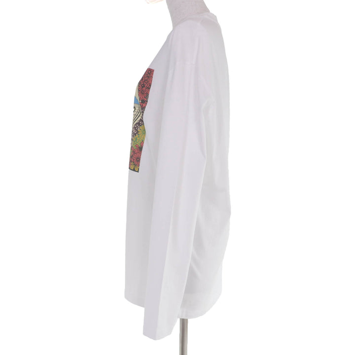未使用品☆Stella McCartney ステラマッカートニー 2023年製 6J0161 コットン100％ レコード 長袖Ｔシャツ ホワイト S 正規品 レディース
