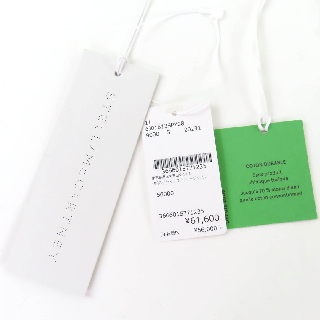 未使用品☆Stella McCartney ステラマッカートニー 2023年製 6J0161 コットン100％ レコード 長袖Ｔシャツ ホワイト S 正規品 レディース
