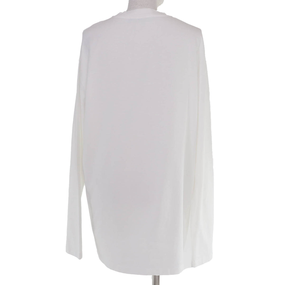 未使用品☆Stella McCartney ステラマッカートニー 2023年製 6J0161 コットン100％ レコード 長袖Ｔシャツ ホワイト M 正規品 レディース