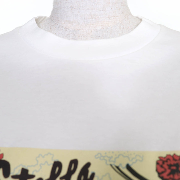 未使用品☆Stella McCartney ステラマッカートニー 2023年製 6J0161 コットン100％ レコード 長袖Ｔシャツ ホワイト M 正規品 レディース