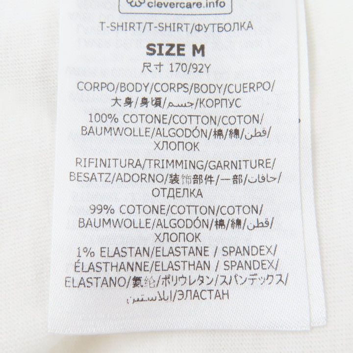 未使用品☆Stella McCartney ステラマッカートニー 2023年製 6J0161 コットン100％ レコード 長袖Ｔシャツ ホワイト M 正規品 レディース