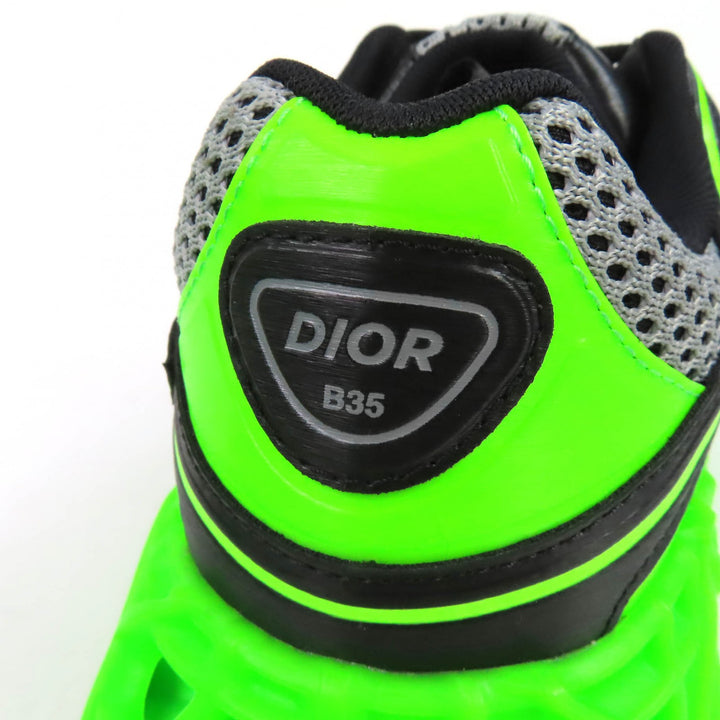 未使用品△DIOR ディオール オム 3SN323ZDX B35 NXXT スニーカー 限定533/888 テクニカルファブリック ネオングリーン 43 箱付 メンズ
