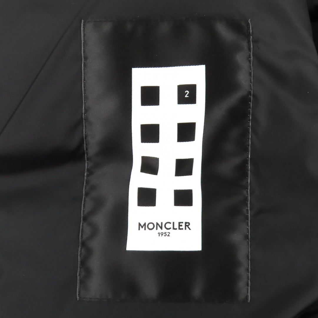 極美品△MONCLER GENIUS 2 モンクレール ジーニアス 2 NARVALONG ナルヴァロン 2WAY ダウンコート ダウンベスト ブラック 0 正規品 メンズ