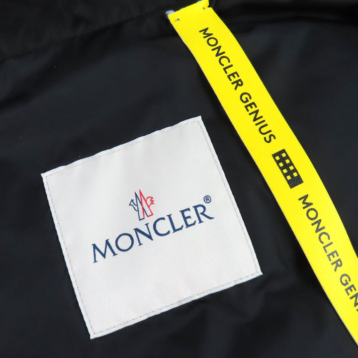 極美品△MONCLER GENIUS 2 モンクレール ジーニアス 2 NARVALONG ナルヴァロン 2WAY ダウンコート ダウンベスト ブラック 0 正規品 メンズ