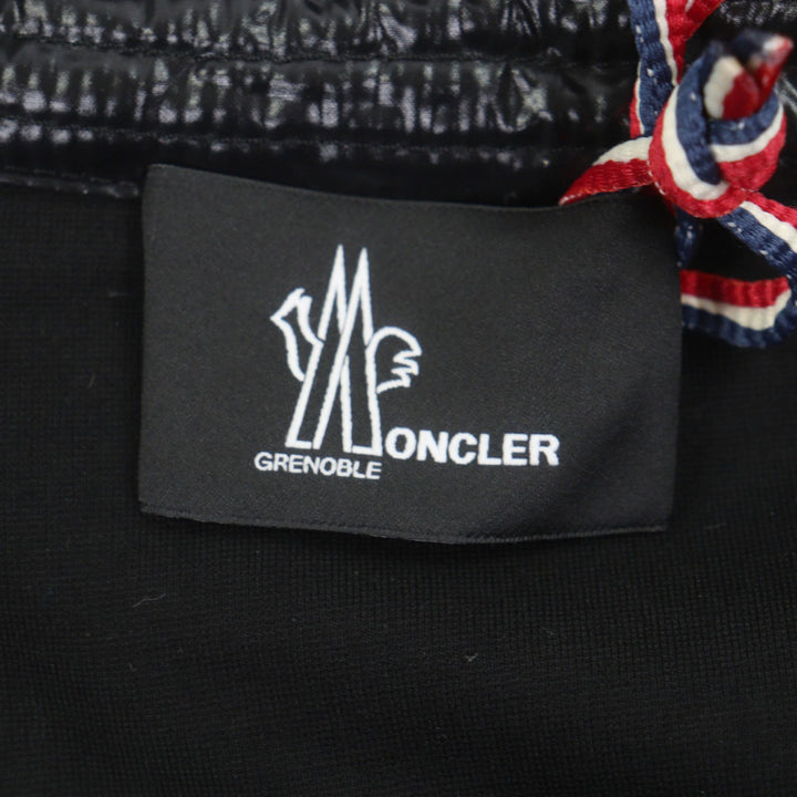 未使用品▼MONCLER GRENOBLE モンクレール グルノーブル ロゴワッペン付き ダブルライダース ダウンジャケット ブラック M メンズ