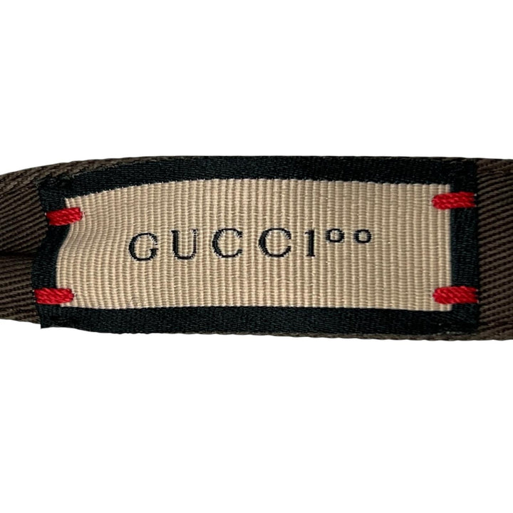 未使用品▲GUCCI グッチ 2022SS 679993 100周年記念モデル リバーシブル バケット ハット ブラウン M イタリア製 正規品 メンズ 箱付き