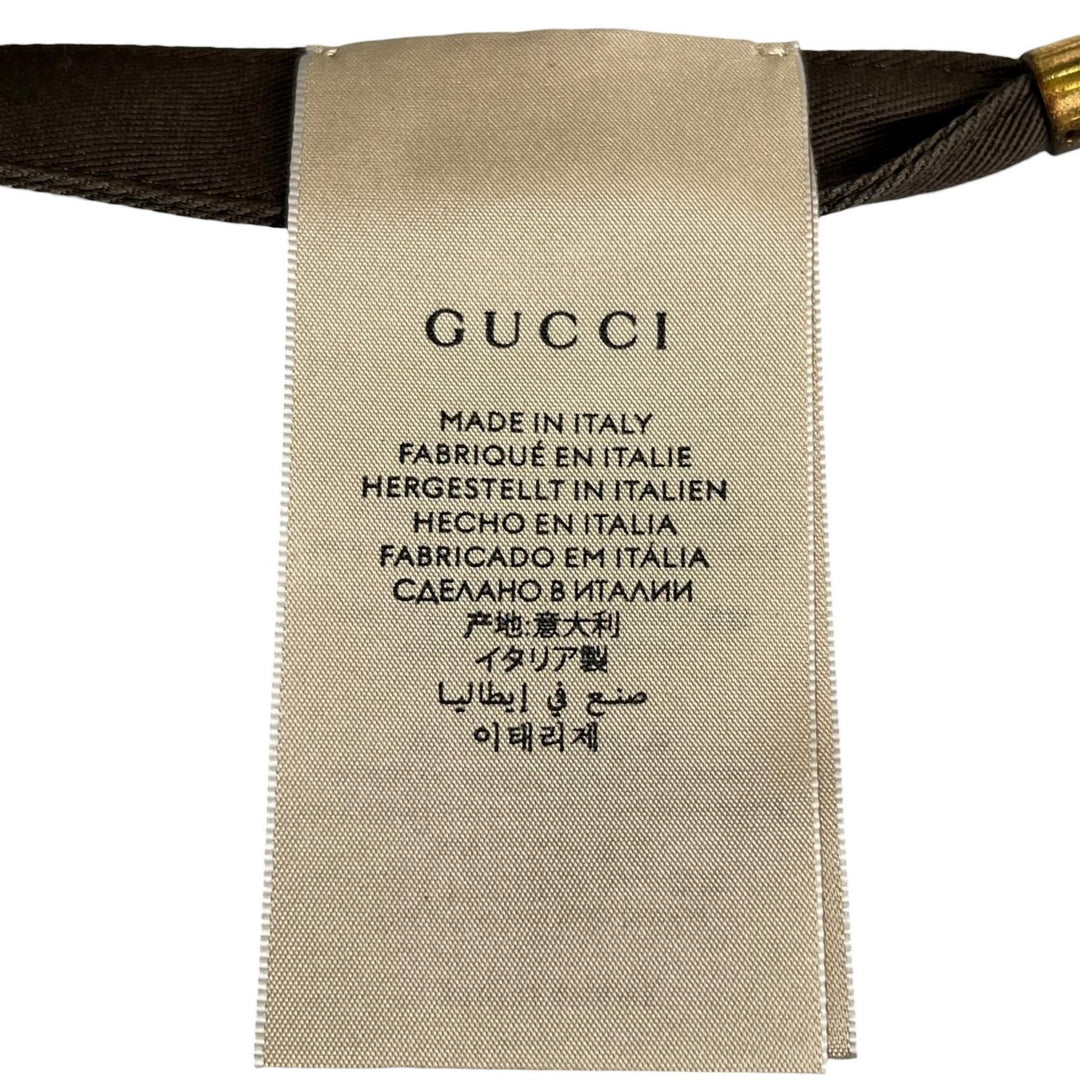 未使用品▲GUCCI グッチ 2022SS 679993 100周年記念モデル リバーシブル バケット ハット ブラウン M イタリア製 正規品 メンズ 箱付き