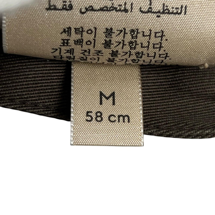 未使用品▲GUCCI グッチ 2022SS 679993 100周年記念モデル リバーシブル バケット ハット ブラウン M イタリア製 正規品 メンズ 箱付き