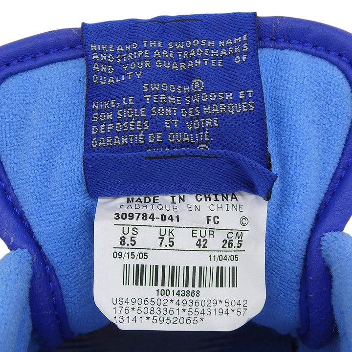 未使用品▲NIKE ナイキ 2005年製 309784-041 Zoom Air Delta Force レザー ローカットスニーカー ブルー グレー 26.5 メンズ 箱付き