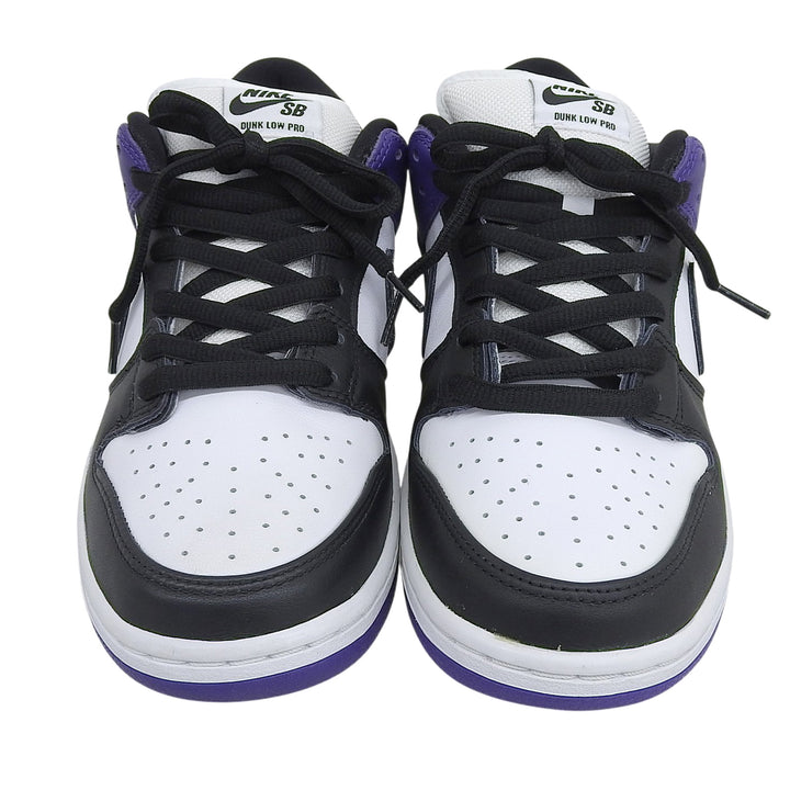 未使用品▲NIKE ナイキ BQ6817-500 SB DUNK LOW PRO ダンク ロー レザー ローカットスニーカー パープル 28cm メンズ 箱付き