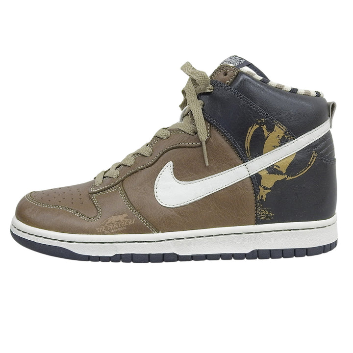 未使用品▲NIKE ナイキ 2006年製 314877-211 Nike Dunk High PRM Bfive THE PANTHERSモデル レザー スニーカー ブラウン 28cm 箱付き