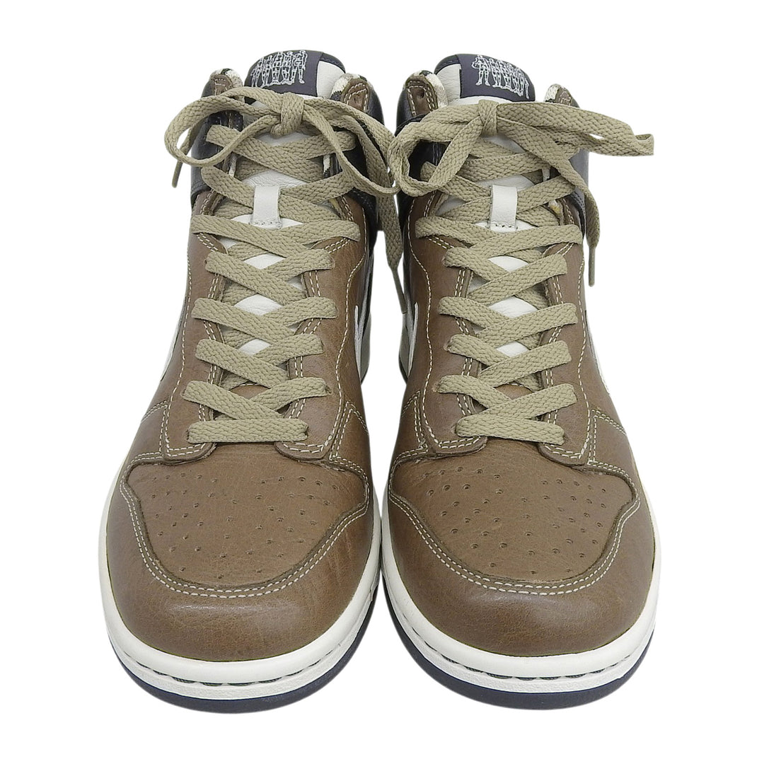 未使用品▲NIKE ナイキ 2006年製 314877-211 Nike Dunk High PRM Bfive THE PANTHERSモデル レザー スニーカー ブラウン 28cm 箱付き