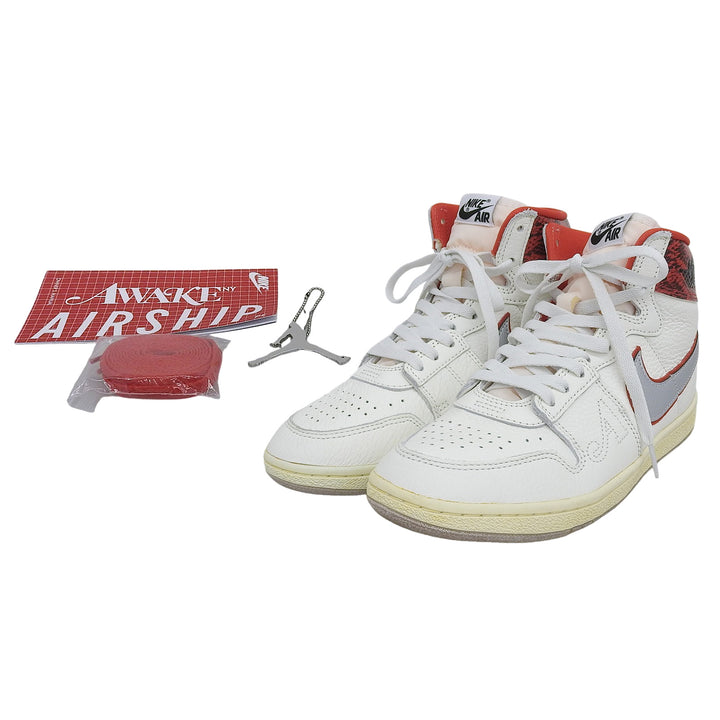 未使用品▲NIKE ナイキ AWAKE NY アウェイク ニューヨーク AIR SHIP PE SP FN8675-100 スネークスキン ハイカットスニーカー 27cm メンズ