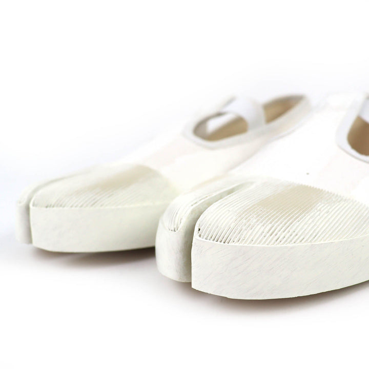 未使用品△Maison Margiela メゾンマルジェラ 24SS S97WS0064 キャンバス 足袋 タビシューズ スニーカー スリッポン ホワイト 41 箱 袋付