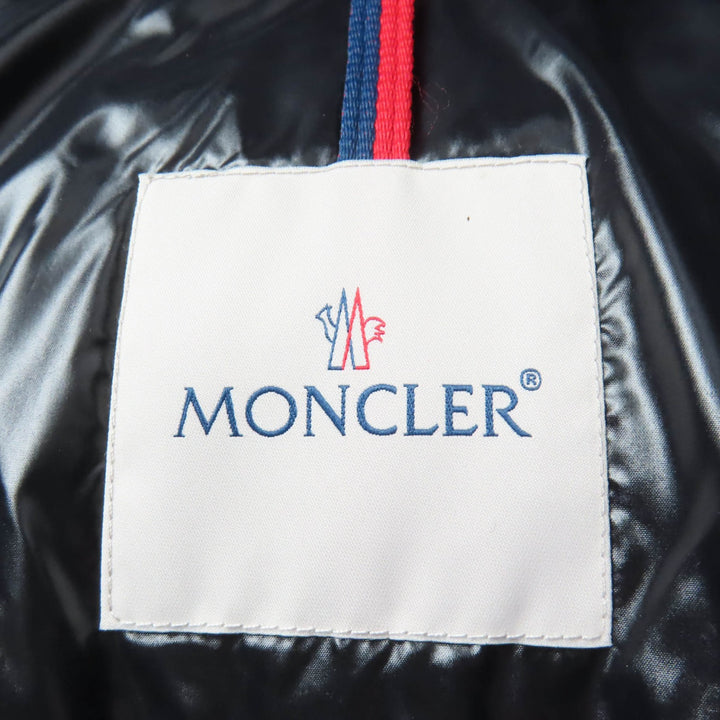 未使用品☆MONCLER モンクレール 2022年製 MAIRE ロゴワッペン・フード付 ロゴ総柄 ダウンジャケット ブラック 3 正規品 レディース