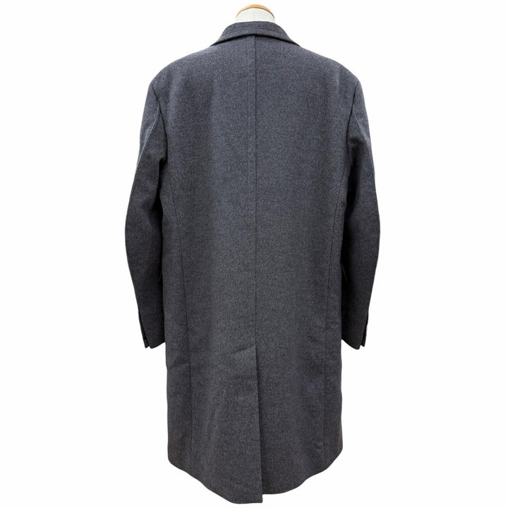 極美品▼BOTTEGAVENETA ボッテガヴェネタ 2022年製 713673 ウール100% 希少 ダブルブレスト チェスターコート 大きめサイズ 54 正規品