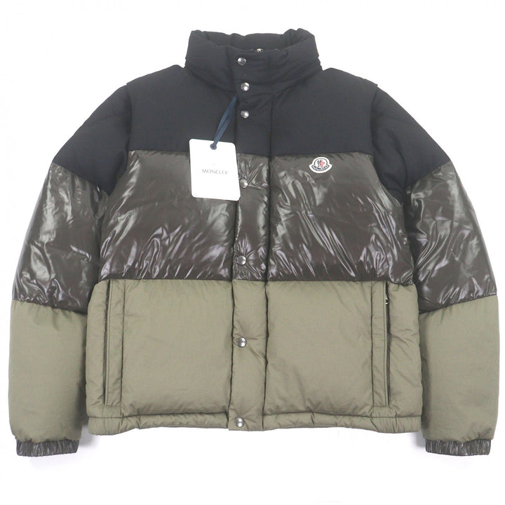 未使用品□MONCLER モンクレール 2021年製 AVEILLAN GIUBBOTTO 2WAY ダウンベスト ダウンジャケット カーキ ブラック 3 正規品 メンズ