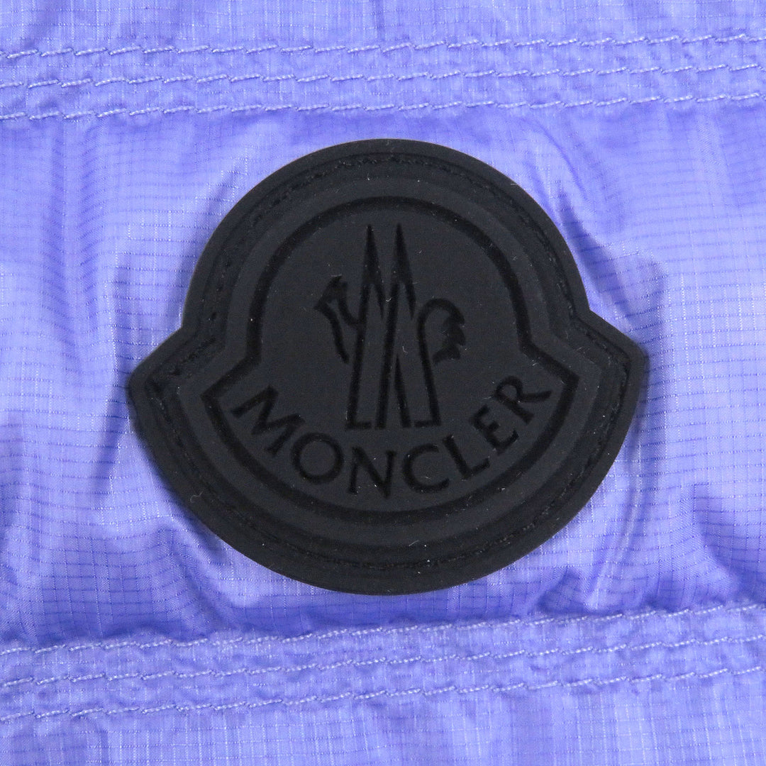 未使用品□MONCLER モンクレール LAUTARET GIUBBOTTO 2023年製 ロゴワッペン ポケッタブル ダウンベスト ライトパープル 1 正規品 メンズ