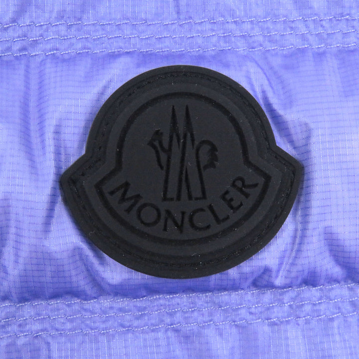未使用品□MONCLER モンクレール LAUTARET GIUBBOTTO 2023年製 ロゴワッペン ポケッタブル ダウンベスト ライトパープル 1 正規品 メンズ