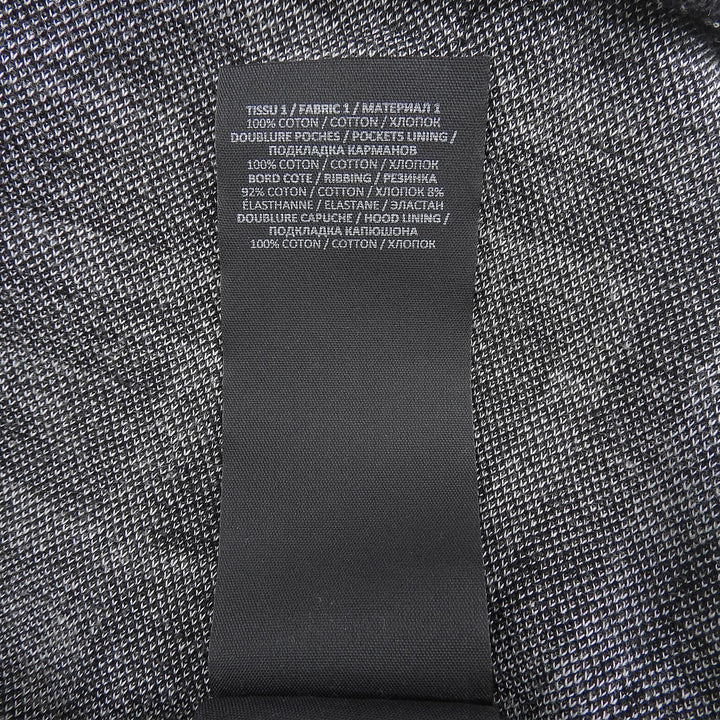 極美品▲BALMAIN バルマン JR002JB70 コットン100％ 総柄モノグラム プルオーバー パーカー ブラック ベージュ XS イタリア製 正規品